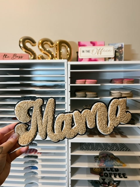 Mama Tan Chenille Patch