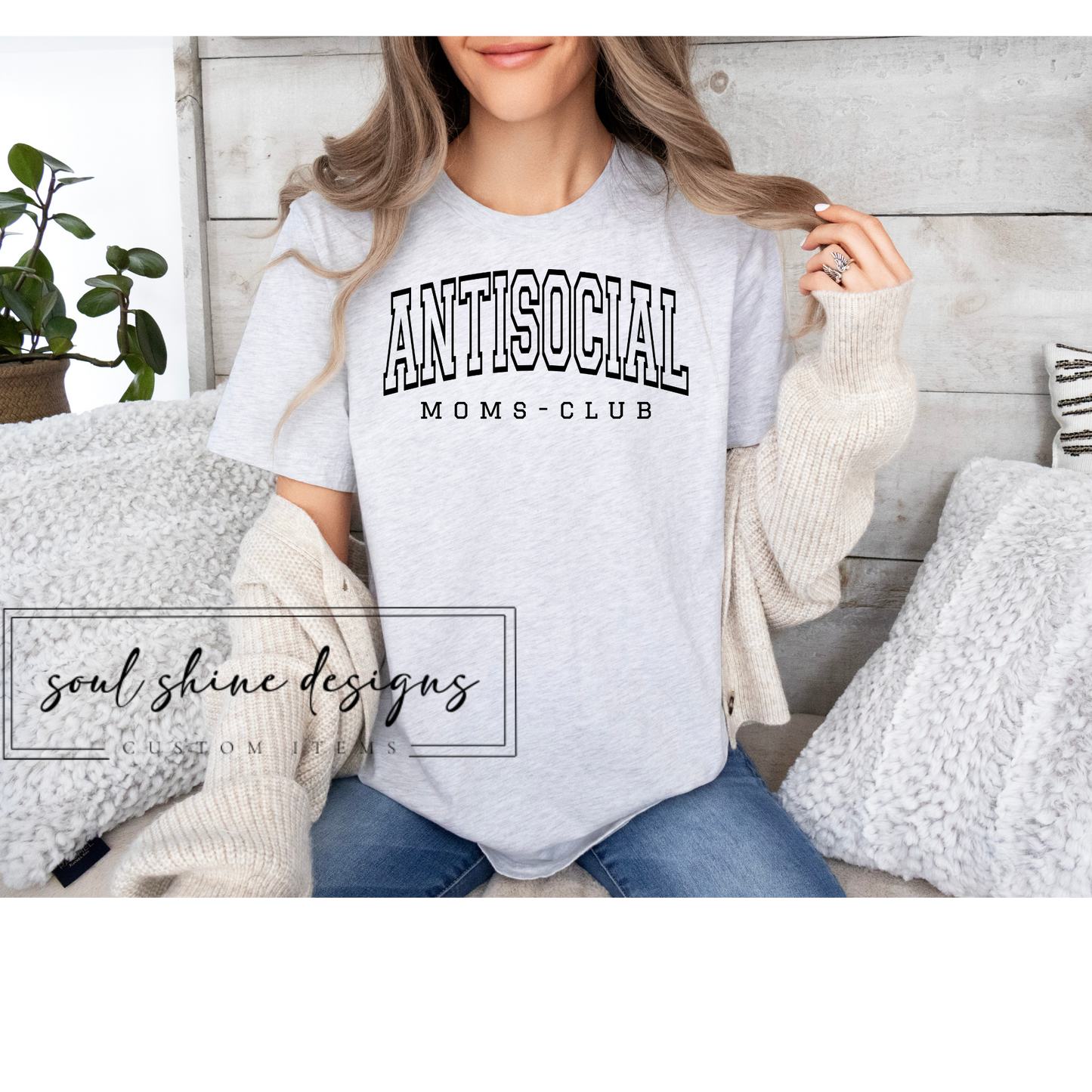 DTF Transfer Antisocial Moms Club