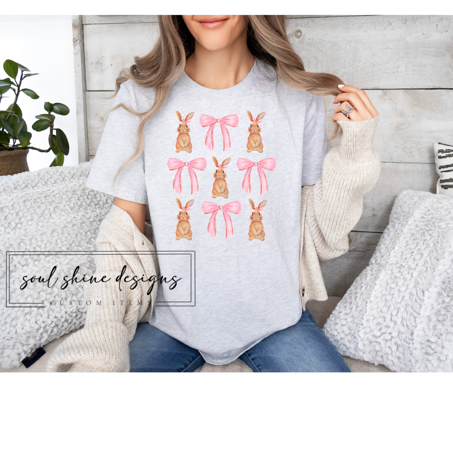 Bunnies and Bows (Pink)