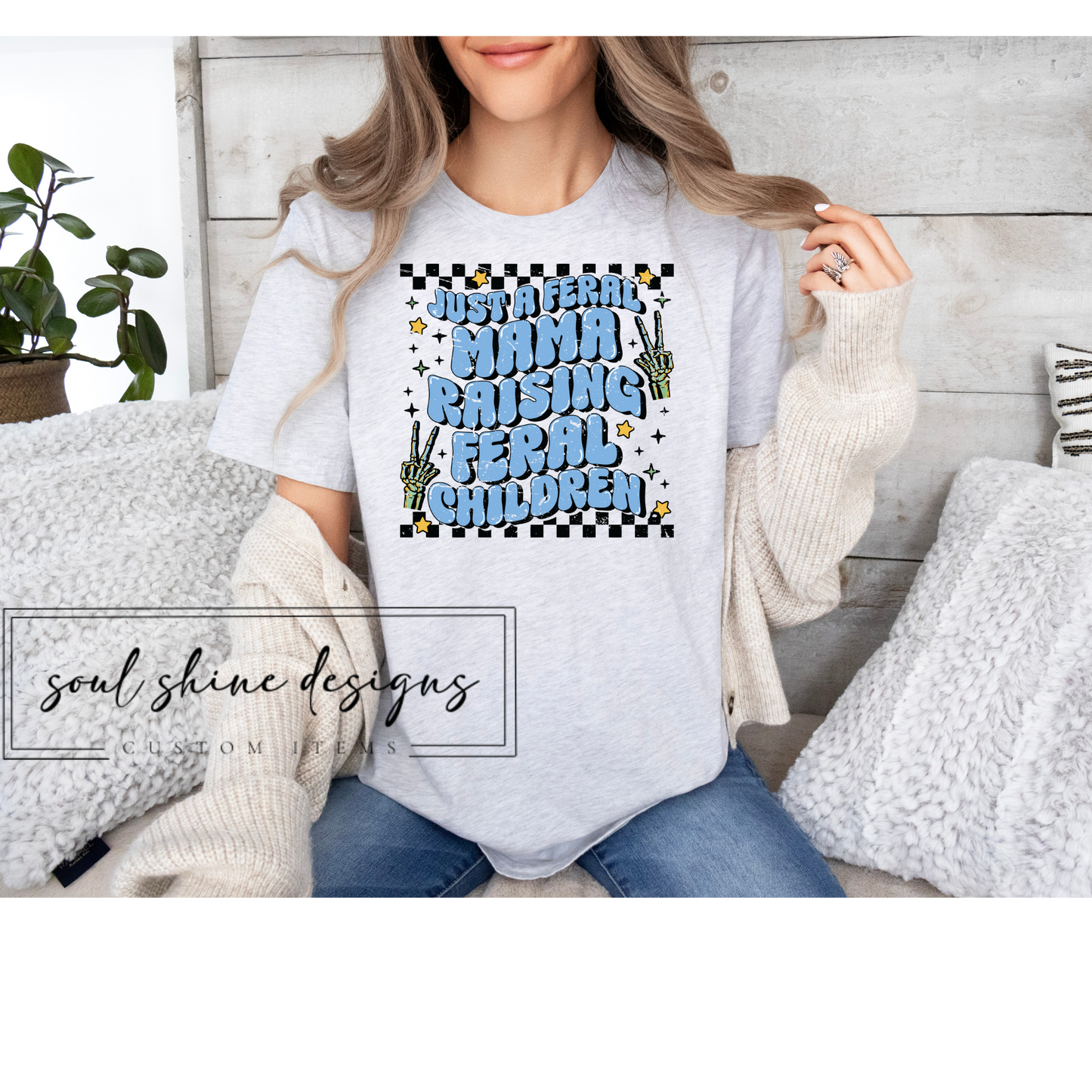 Feral Mama Raising Feral Children - Blue