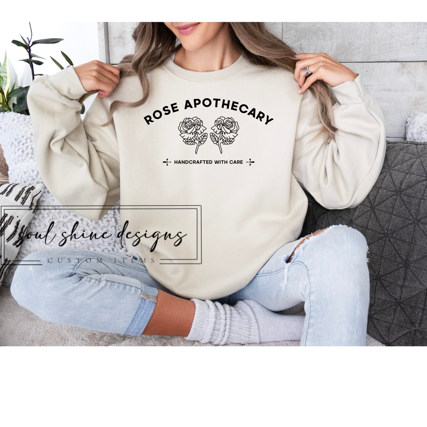 DTF Transfer Rose Apothecary